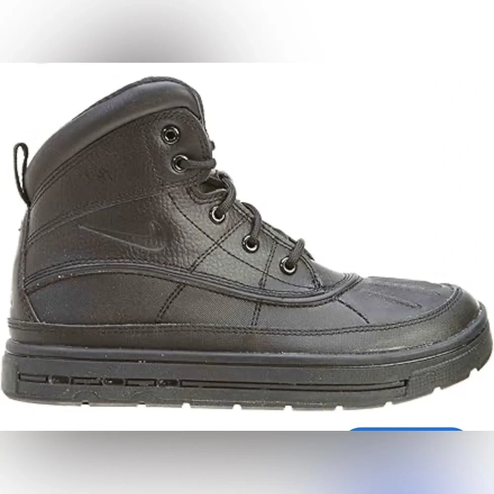 Nike Men's Black Leather Sneakers